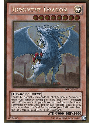 Judgment Dragon - PGLD-EN072 - Gold Rare 