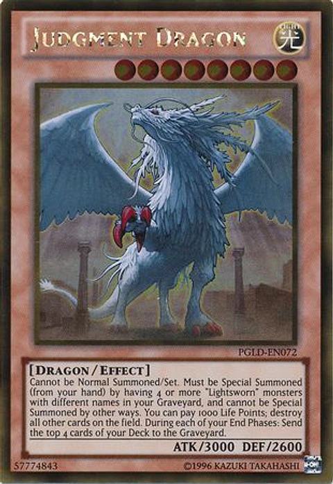 Judgment Dragon - PGLD-EN072 - Gold Rare 