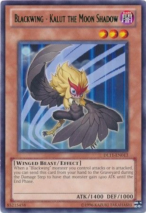 Blackwing - Kalut the Moon Shadow - DL11-EN013 - Rare (español) letras azules