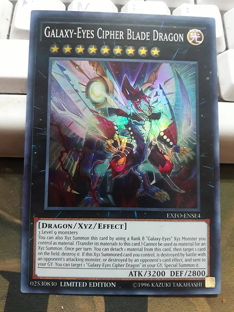 Galaxy-Eyes Cipher Blade Dragon - EXFO-ENSE4 - Super Rare Limited Edition 