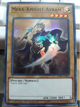 Mekk-Knight Avram - EXFO-ENSE1 - Super Rare Limited Edition 