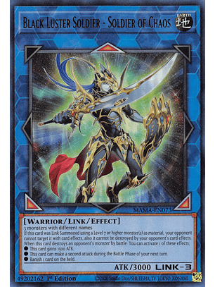 Black Luster Soldier - Soldier of Chaos - MAMA-EN073 - Ultra Rare