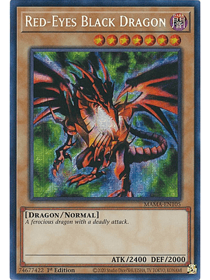Red-Eyes Black Dragon - MAMA-EN105 - Pharaoh Secret Rare