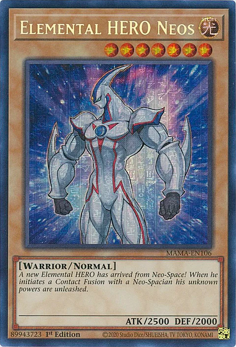Elemental HERO Neos - MAMA-EN106 - Pharaoh's Secret Rare