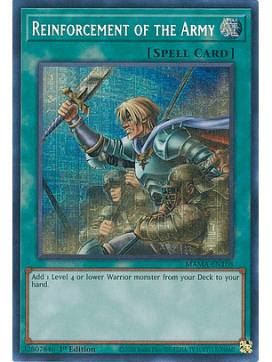 Reinforcement of the Army - MAMA-EN108 -  Pharaoh's Secret Rare
