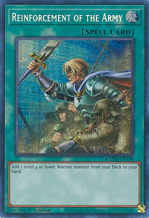 Reinforcement of the Army - MAMA-EN108 -  Pharaoh's Secret Rare