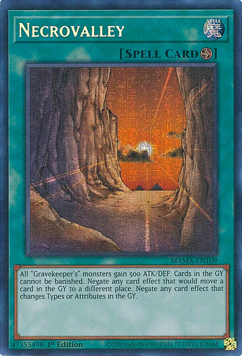 Necrovalley - MAMA-EN109 -  Pharaoh's Secret Rare