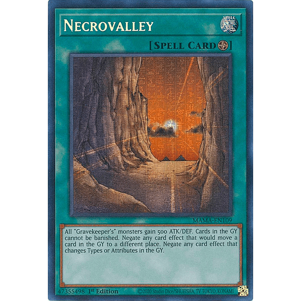 Necrovalley - MAMA-EN109 -  Pharaoh's Secret Rare