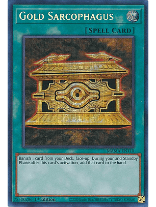 Gold Sarcophagus - MAMA-EN110 - Pharaoh's Secret Rare