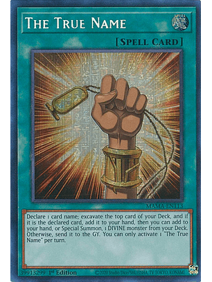 The True Name - MAMA-EN113 - Pharaoh's Secret Rare