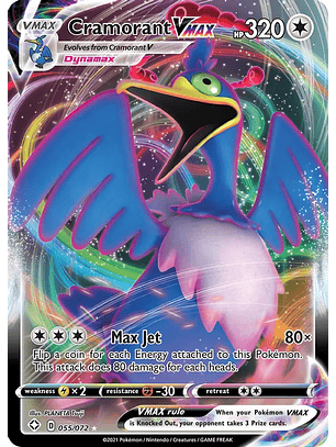 Cramorant VMAX - 55/72 - Ultra Rare