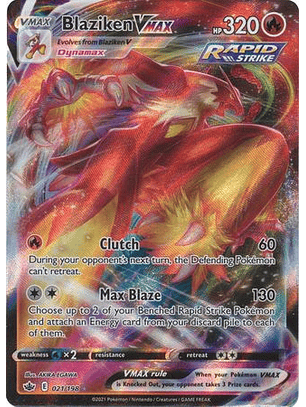 Blaziken VMAX - 021/198 - Ultra Rare