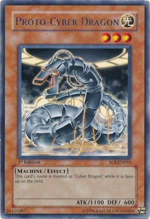 Proto-Cyber Dragon - SOI-EN010 - Rare (dañado) 1