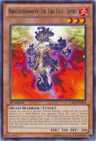 Brotherhood of the Fire Fist - Spirit - CBLZ-EN098 - Rare  1