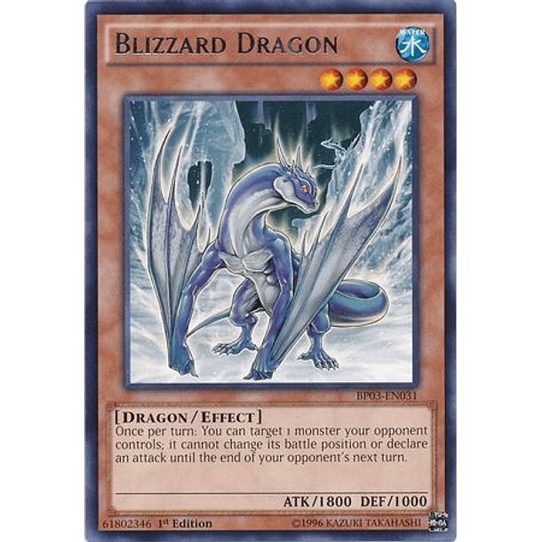 Blizzard Dragon - BP03-EN031 - Rare