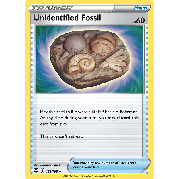 Unidentified Fossil - 165/195 - Uncommon
