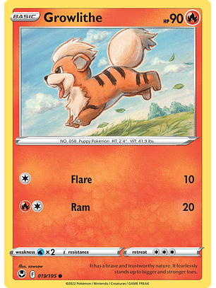 Growlithe - 019/195 - Common