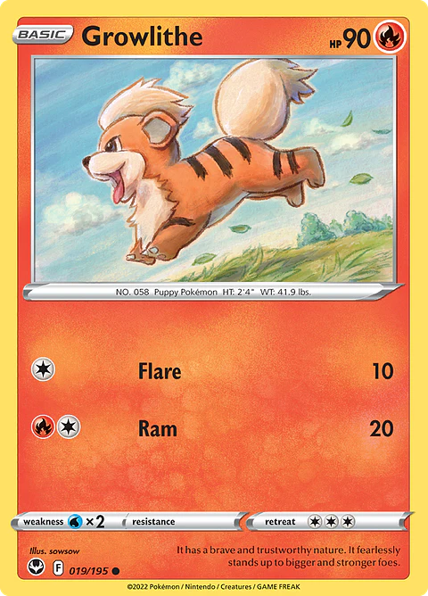 Growlithe - 019/195 - Common