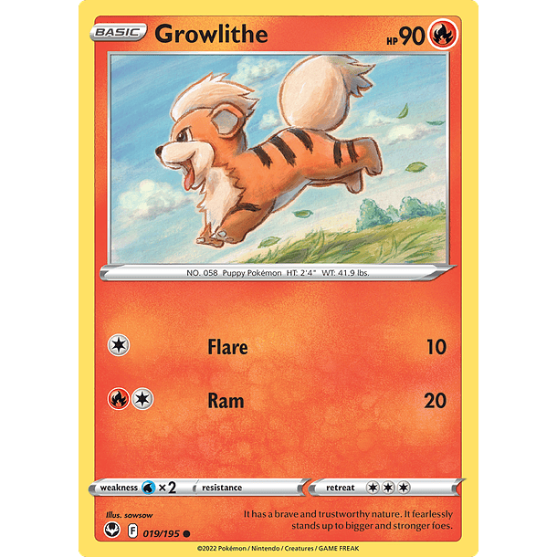 Growlithe - 019/195 - Common