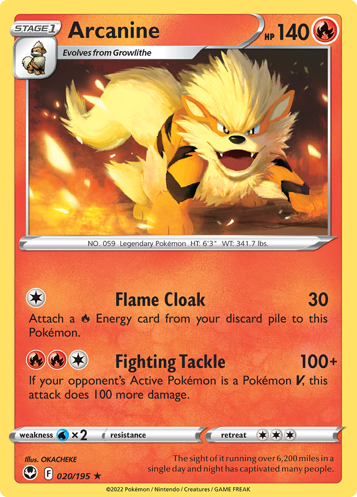 Arcanine - 020/195 - Rare 1