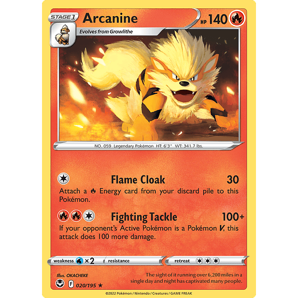 Arcanine - 020/195 - Rare