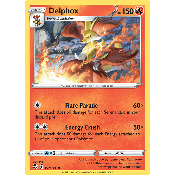 Delphox - 027/195 - Rare
