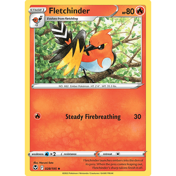 Fletchinder - 028/195 - Uncommon