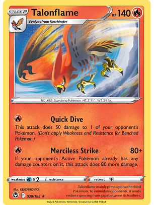 Talonflame - 029/195 - Rare