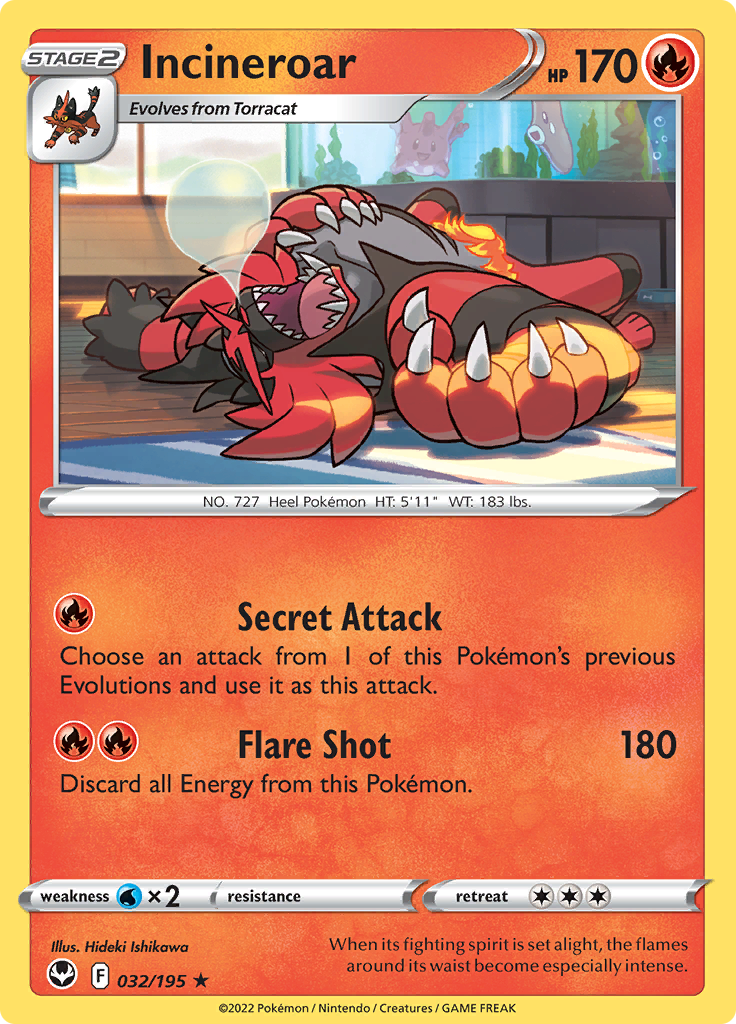 Incineroar - 032/195 - Rare 1
