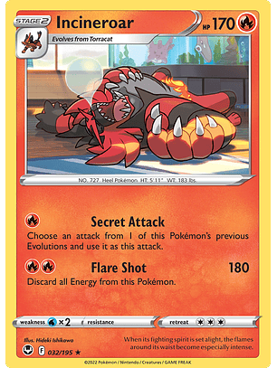 Incineroar - 032/195 - Rare