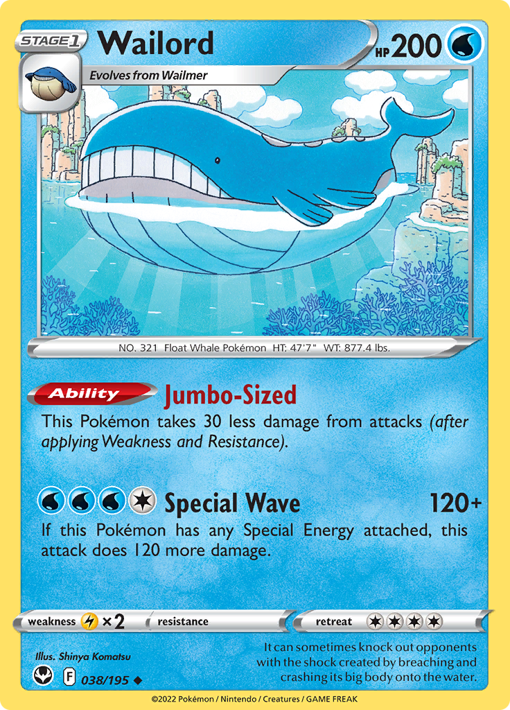 Wailord - 038/195 - Uncommon 1