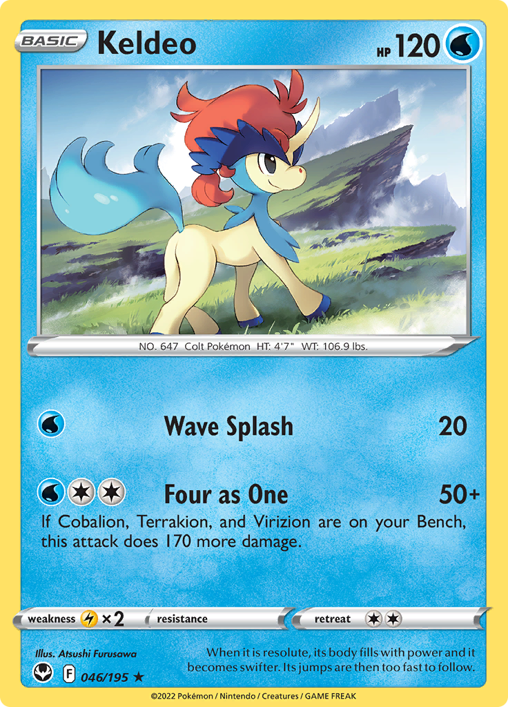 Keldeo - 046/195 - Rare 1