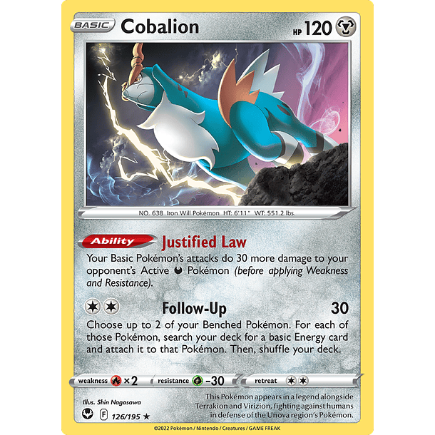 Cobalion - 126/195 - Rare