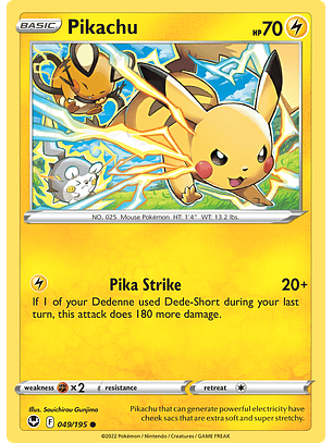 Pikachu - 049/195 - Common