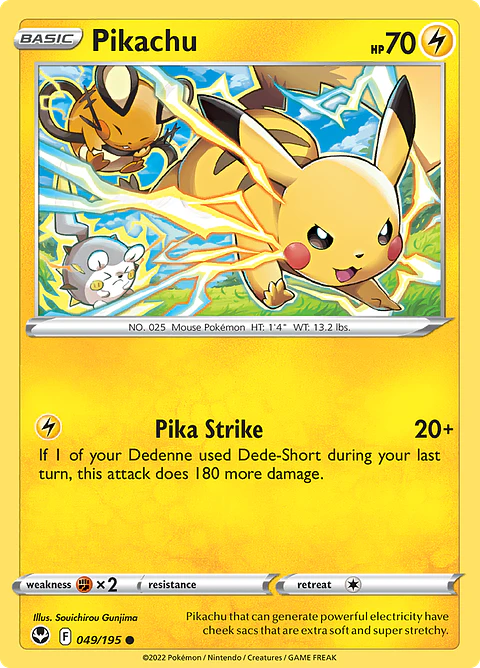 Pikachu - 049/195 - Common