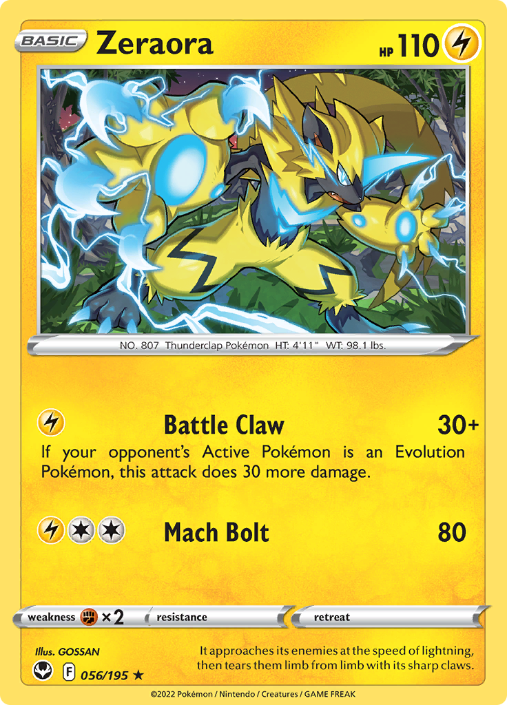 Zeraora - 056/195 - Rare 1