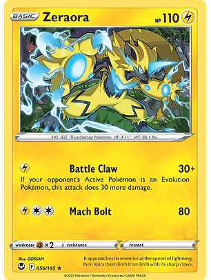 Zeraora - 056/195 - Rare