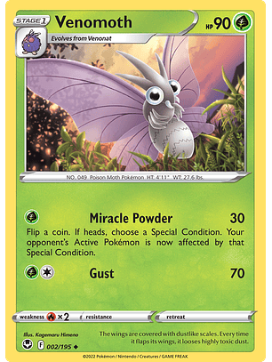 Venomoth - 002/195 - Uncommon