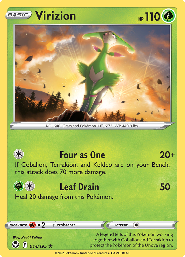 Virizion - 014/195 - Rare 1