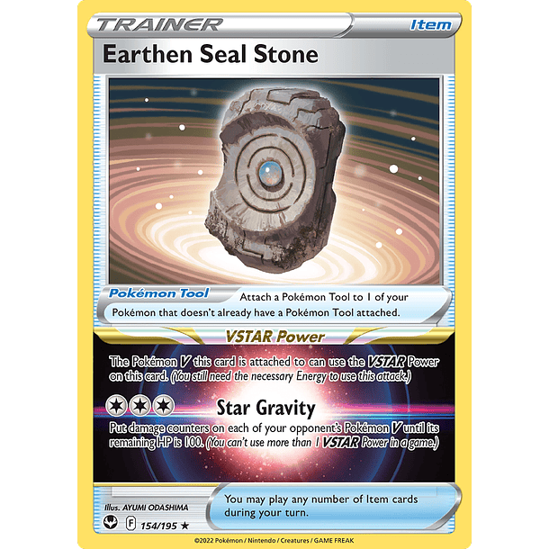 Earthen Seal Stone - 154/195 - Holo Rare