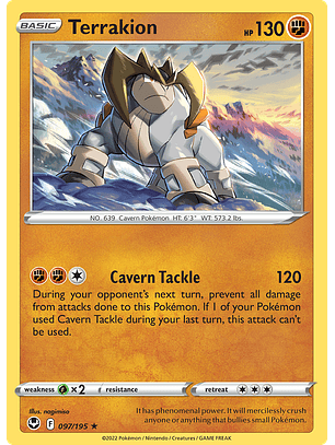 Terrakion - 097/195 - Holo Rare