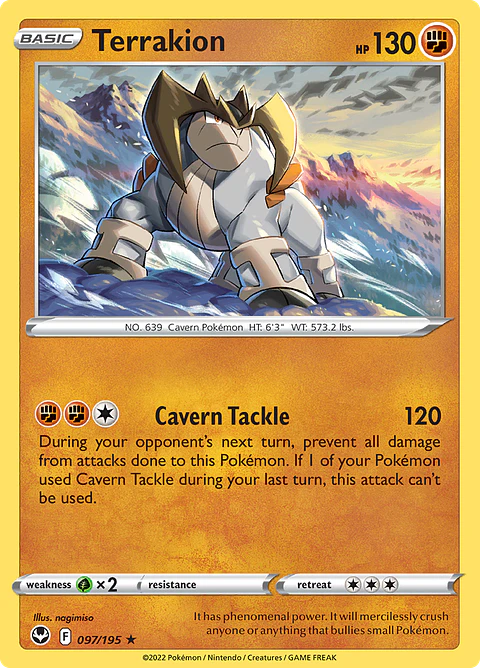 Terrakion - 097/195 - Holo Rare