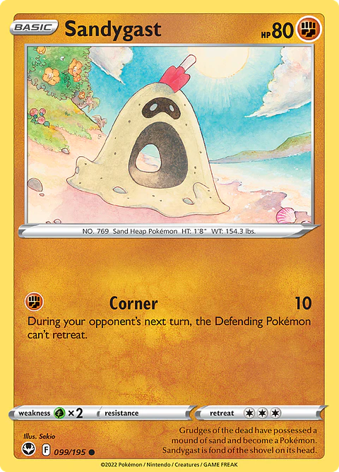 Sandygast - 099/195 - Common Reverse Holo
