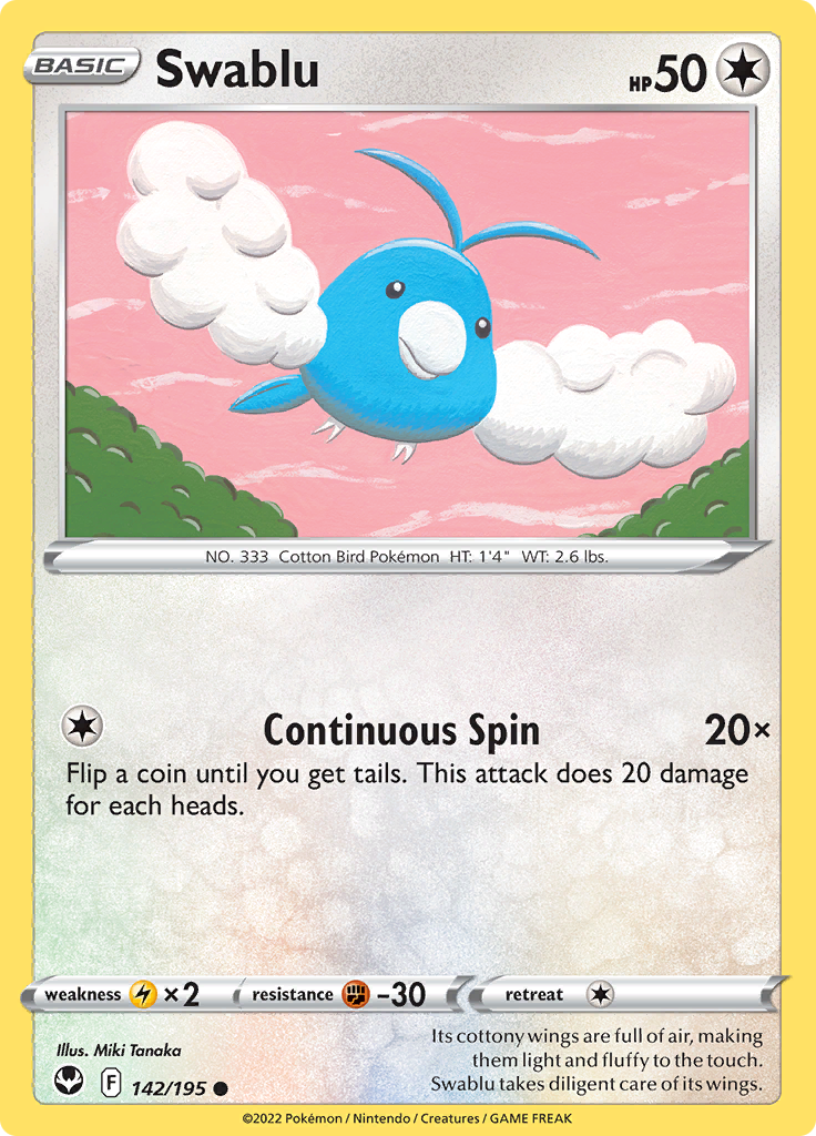 Swablu - 142/195 - Common Reverse Holo 1