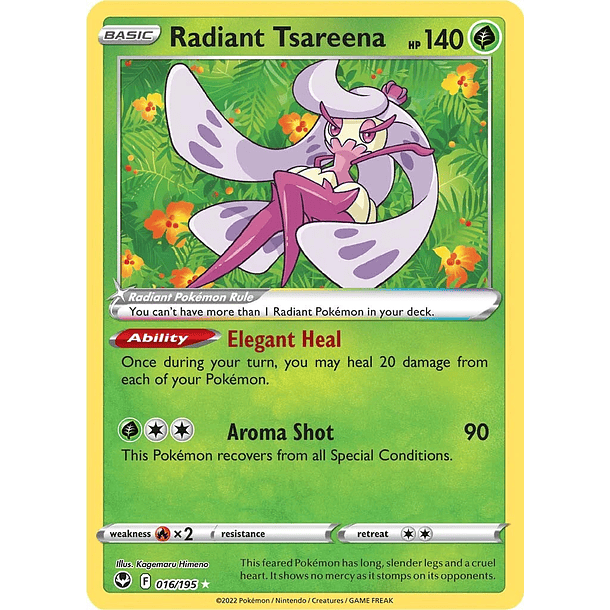 Radiant Tsareena - 016/195 - Radiant Rare