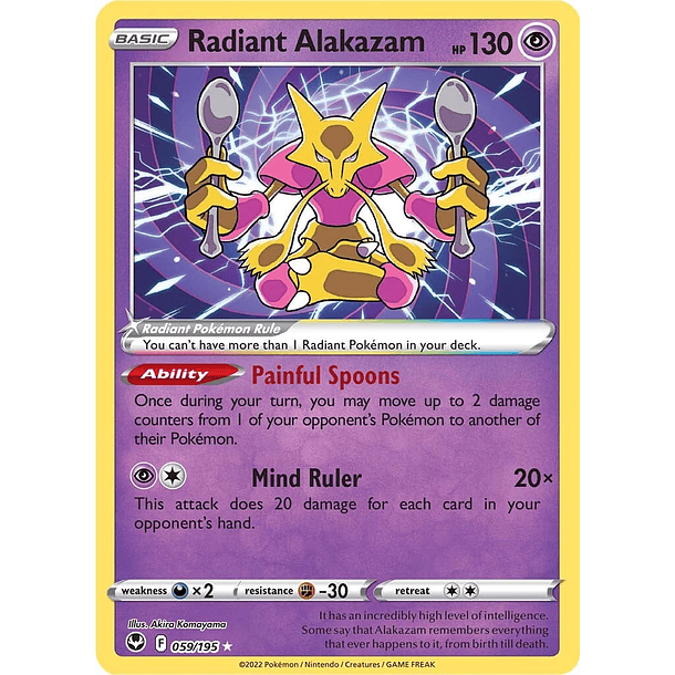 Radiant Alakazam - 059/195 - Radiant Rare