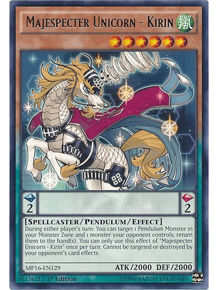 Majespecter Unicorn - Kirin - MP16-EN129 - Rare
