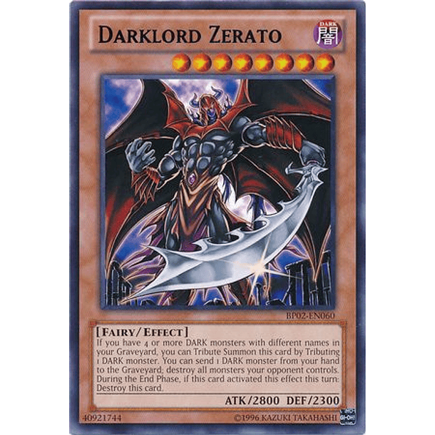 Darklord Zerato - BP02-EN060 - Rare