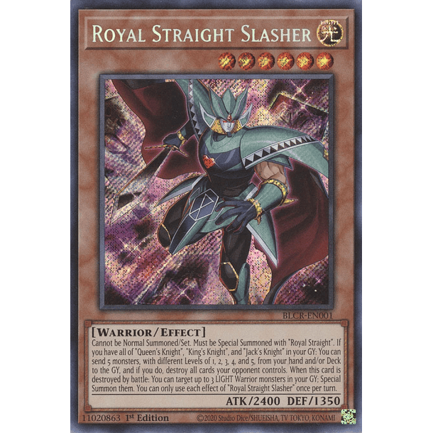 Royal Straight Slasher - BLCR-EN001 - Secret Rare