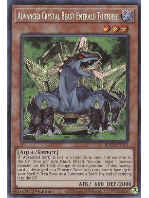 Advanced Crystal Beast Emerald Tortoise - BLCR-EN012 - Secret Rare